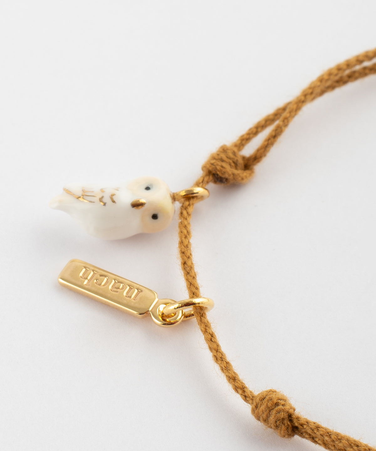 Bracelet cordon chouette
