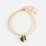 Bracelet cordon martin-pêcheur