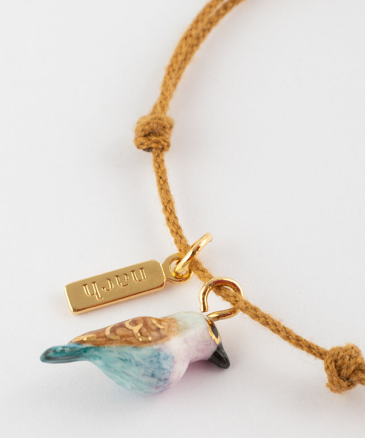 Bracelet cordon oiseau