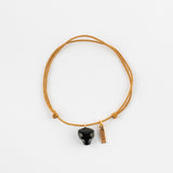 Bracelet cordon panthère noire