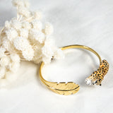 Bracelet FaceToFace léopard & palme