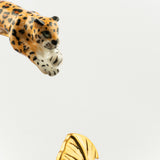 Bracelet léopard et feuille