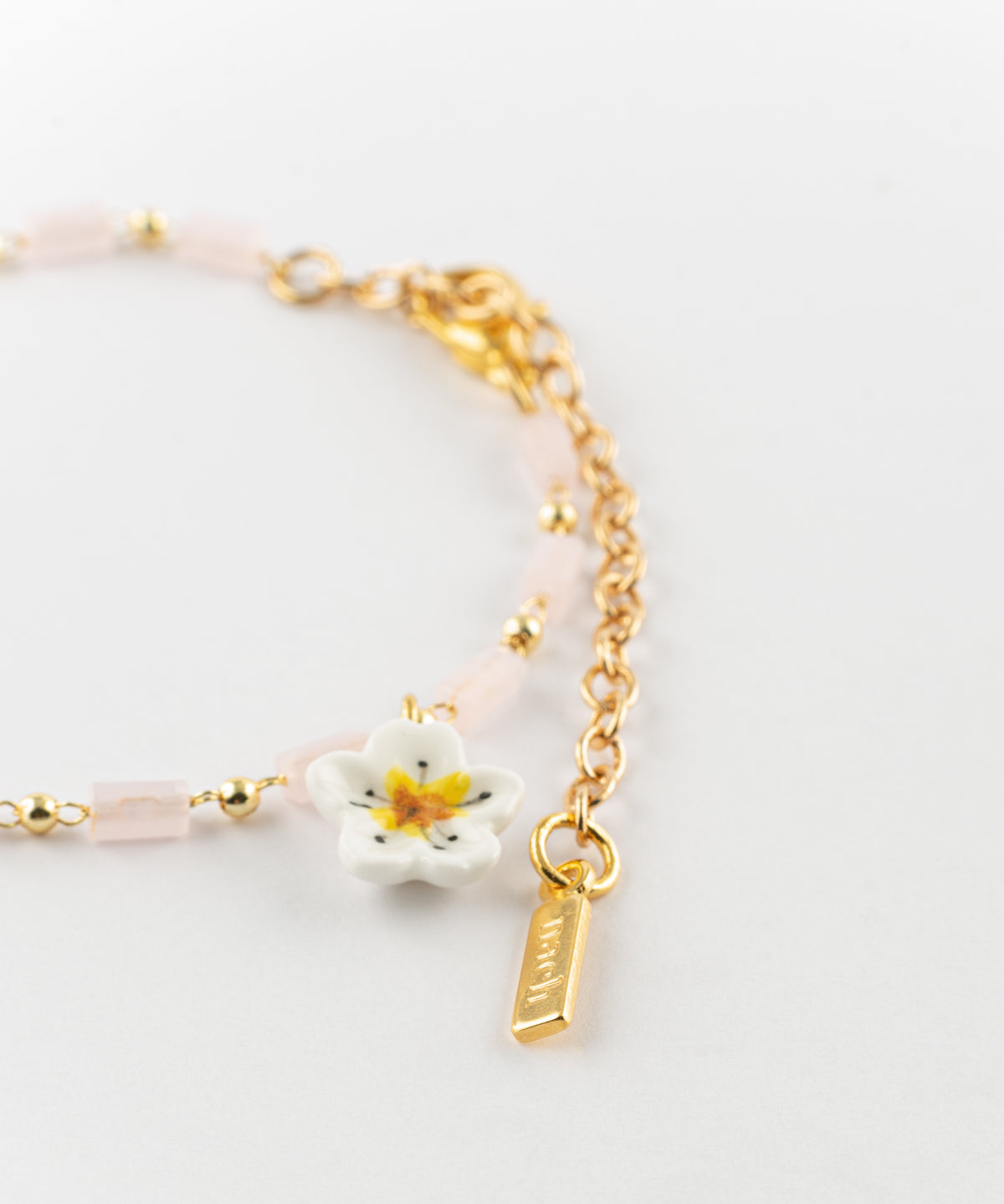 Bracelet fleur de poirier & oiseau bleu