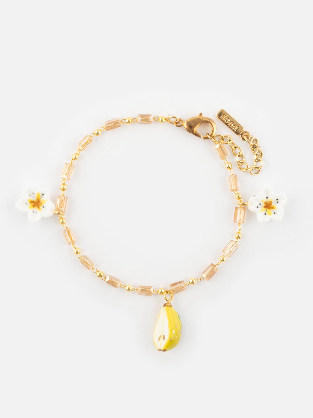 Bracelet fleur de poirier & poire