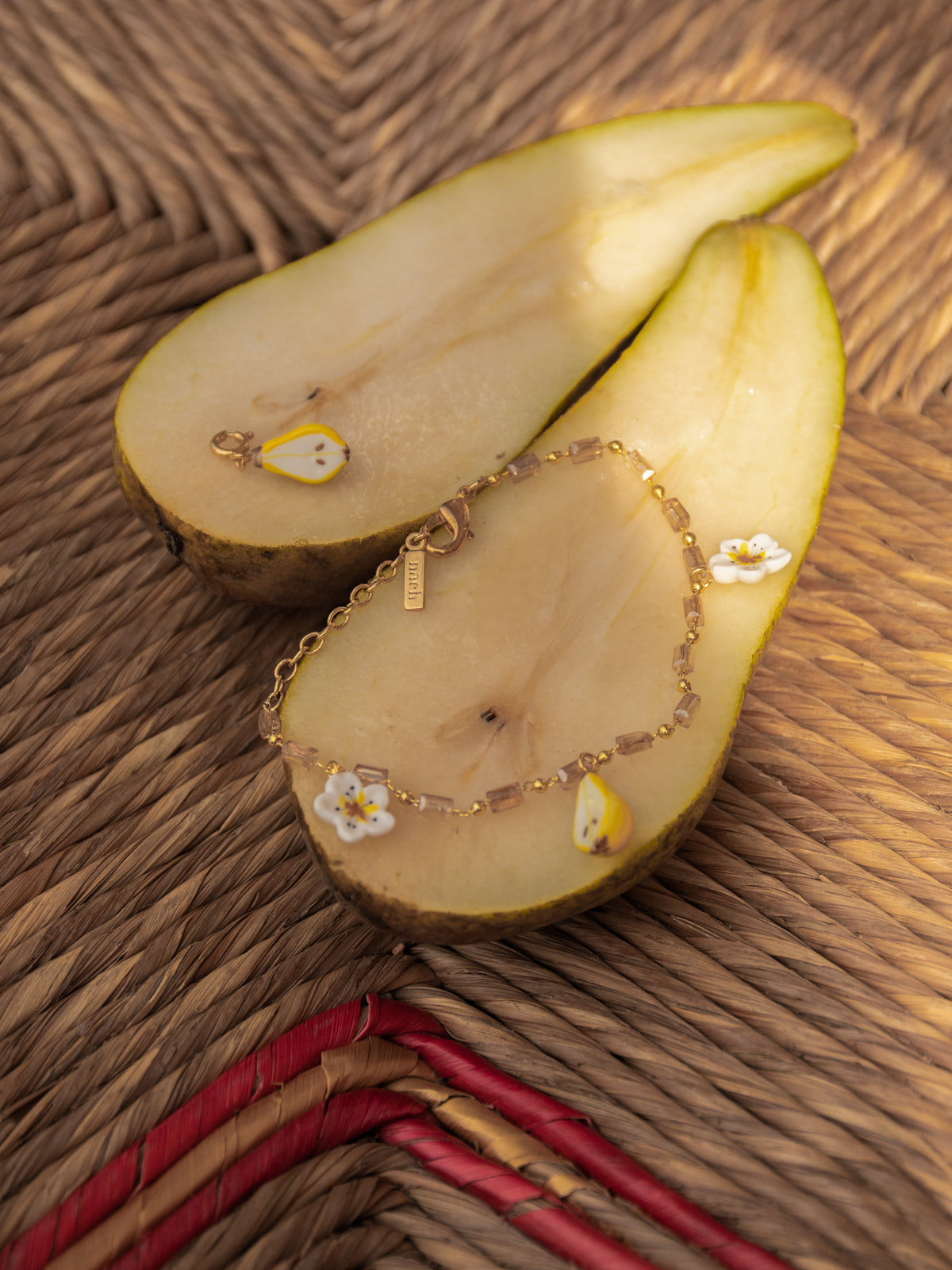 Bracelet fleur de poirier & poire