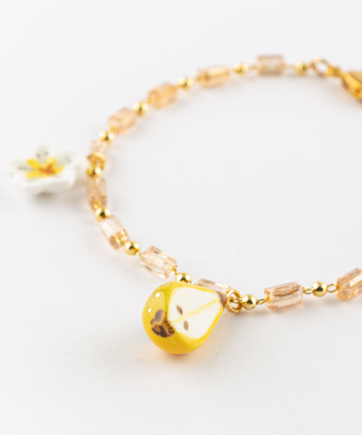 Bracelet fleur de poirier & poire