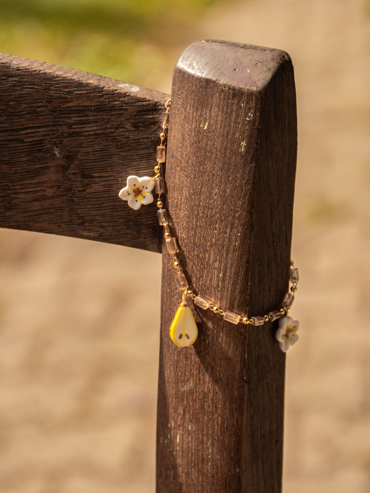 Bracelet fleur de poirier & poire