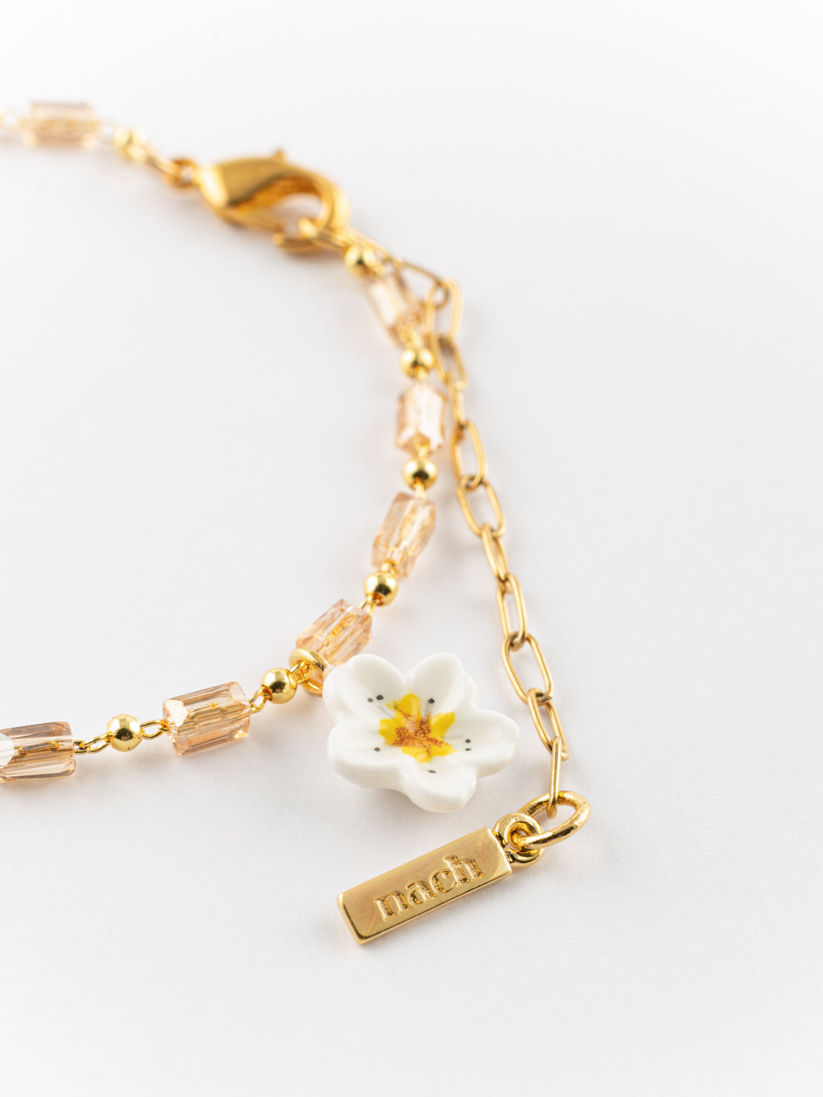 Bracelet fleur de poirier & poire