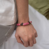Bracelet perles roses éléphant