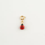 Charm's animal coccinelle porcelain peint à la main