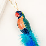 Rainbow Parrot Necklace