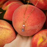 collier perroquet rose