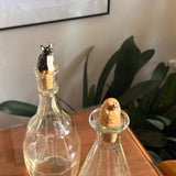 Bouchon de bouteille upcyclé - Shih Tzu marron