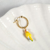 Mini créole oiseau perroquet jaune