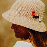 Pin's fleur coquelicot porcelaine Nach