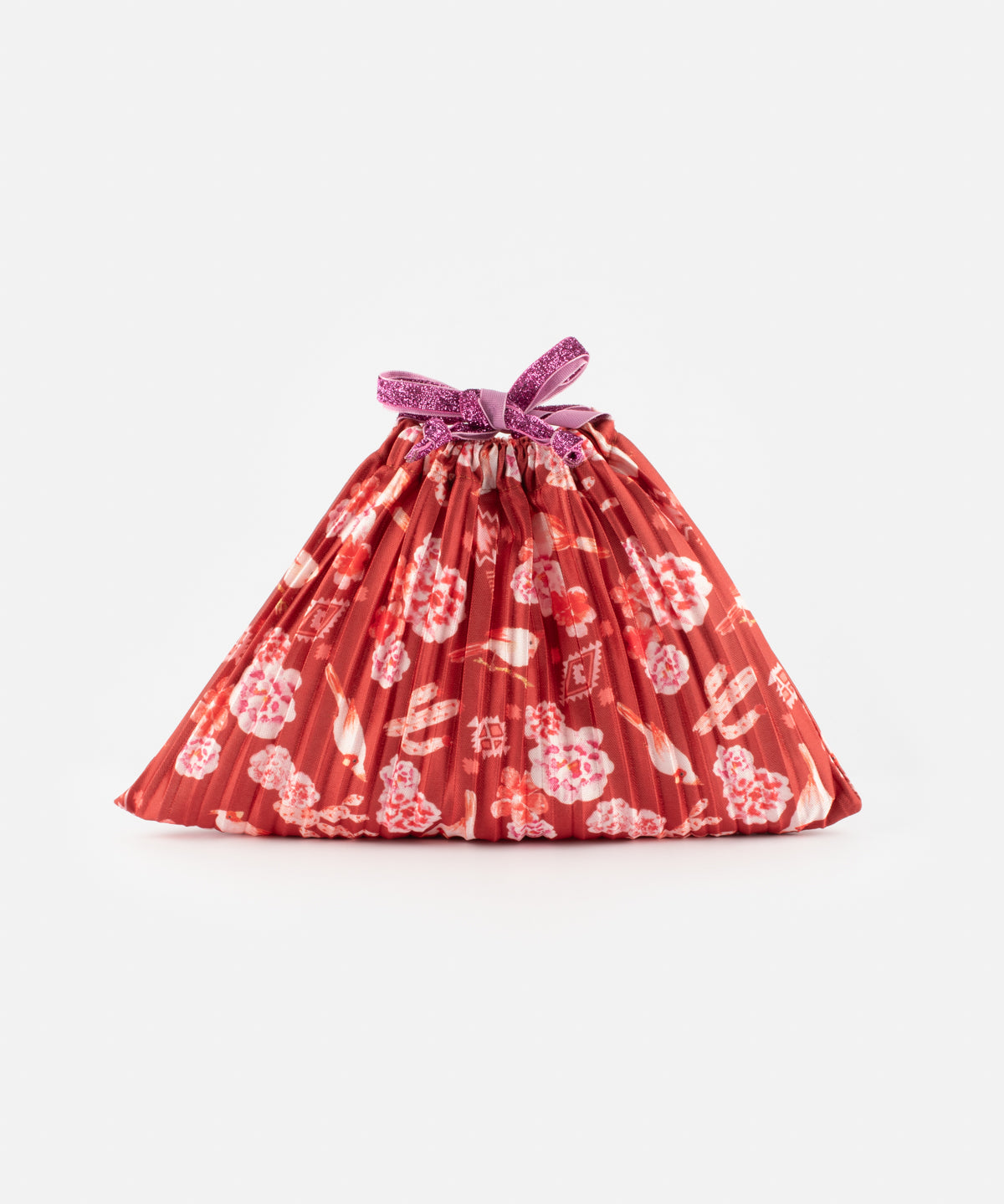 Pochon cadeau upcyclé rouge