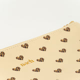 Pochette coeurs léopard
