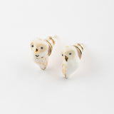 Puces d'oreilles chouette blanche