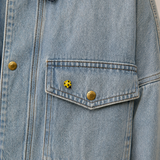 Pin de mariquita amarilla