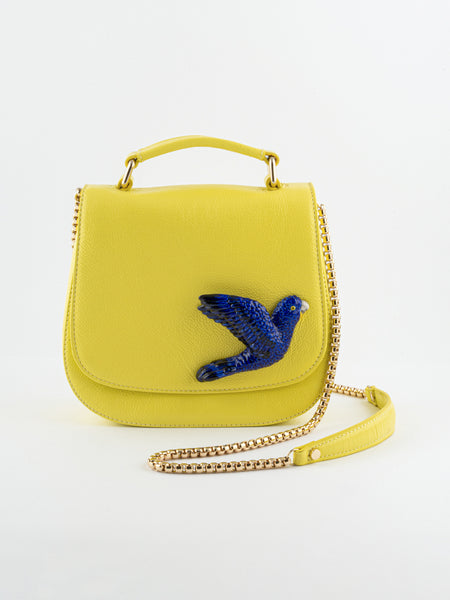 Hieta ■ Nita bag /Lemon Yellow HIETA Nita Shoulder Bag Lemon Yellow | Eyelet Strap O-Ring