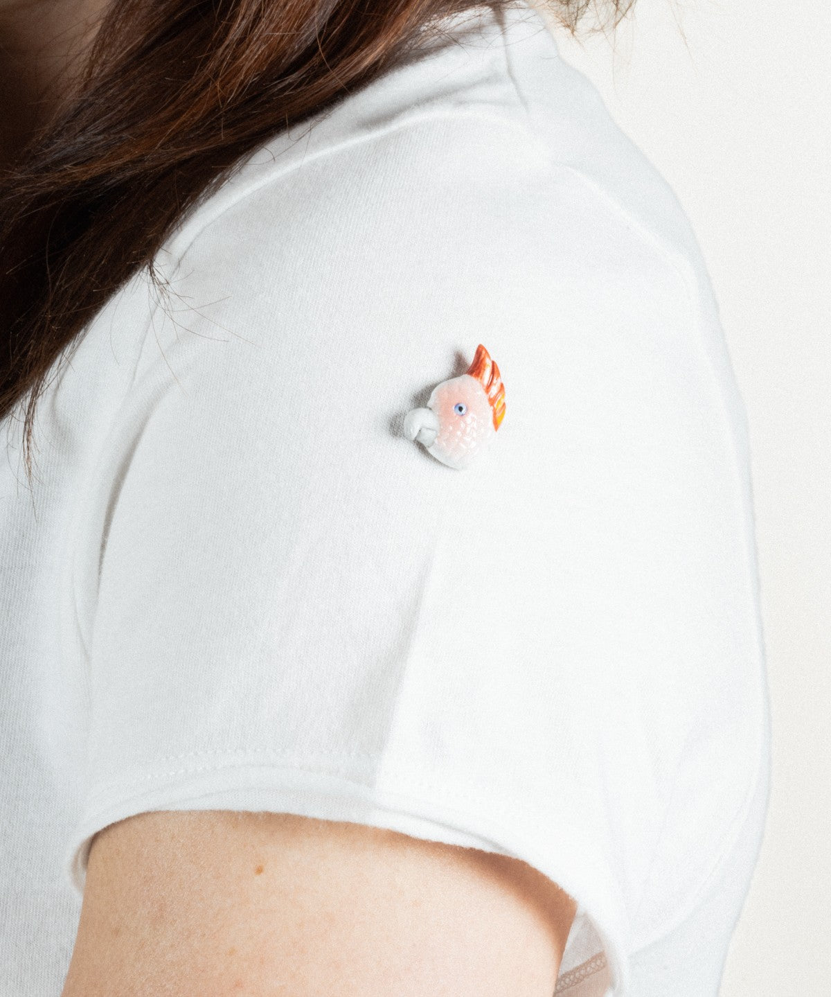 T-shirt blanc bulldog 100% coton