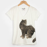 T-shirt panthère noire assise