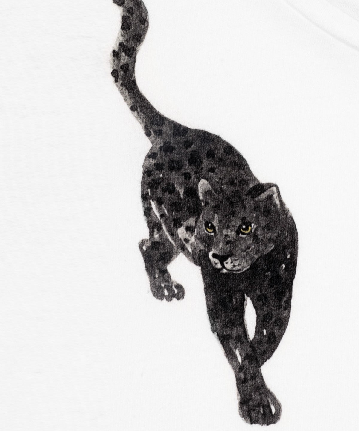 T-shirt en coton bio panthère noire Nach