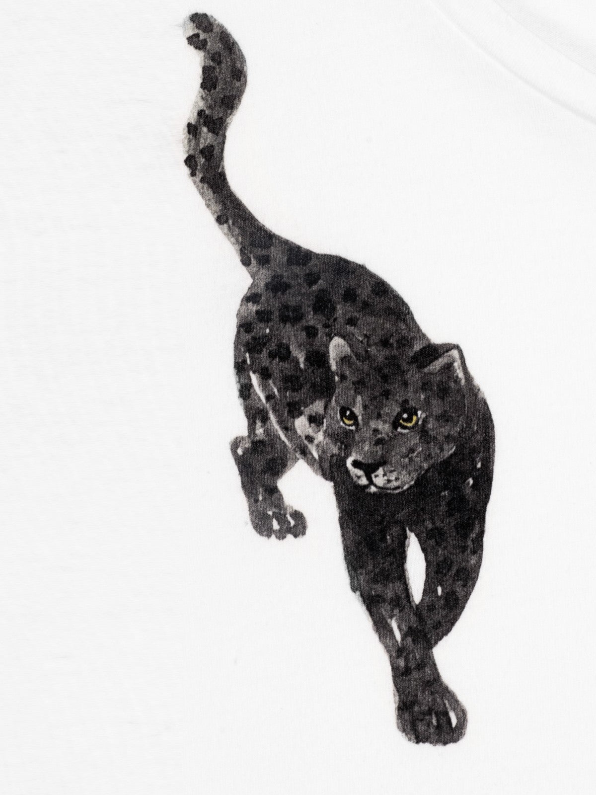 T-shirt en coton bio panthère noire Nach