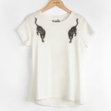 T-shirt en coton bio panthère noire Nach