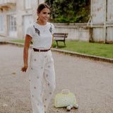 T-shirt en coton bio panthère noire Nach