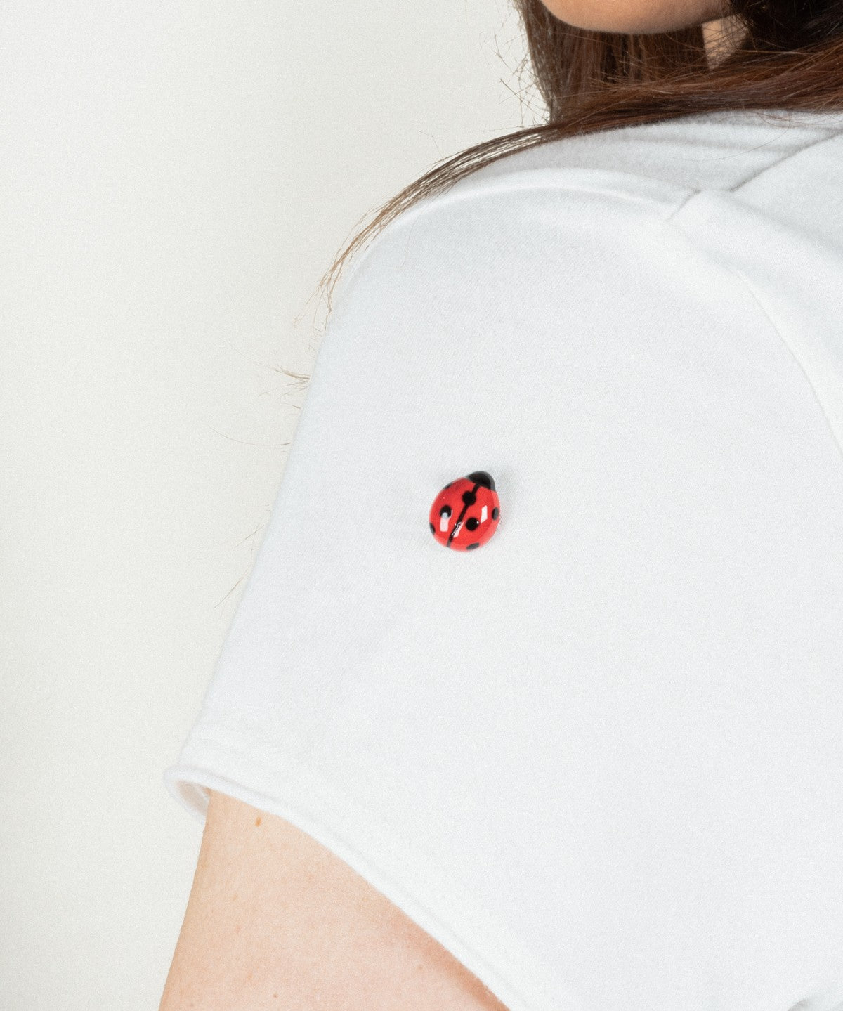 T-shirt blanc dessin zèbre 100% coton