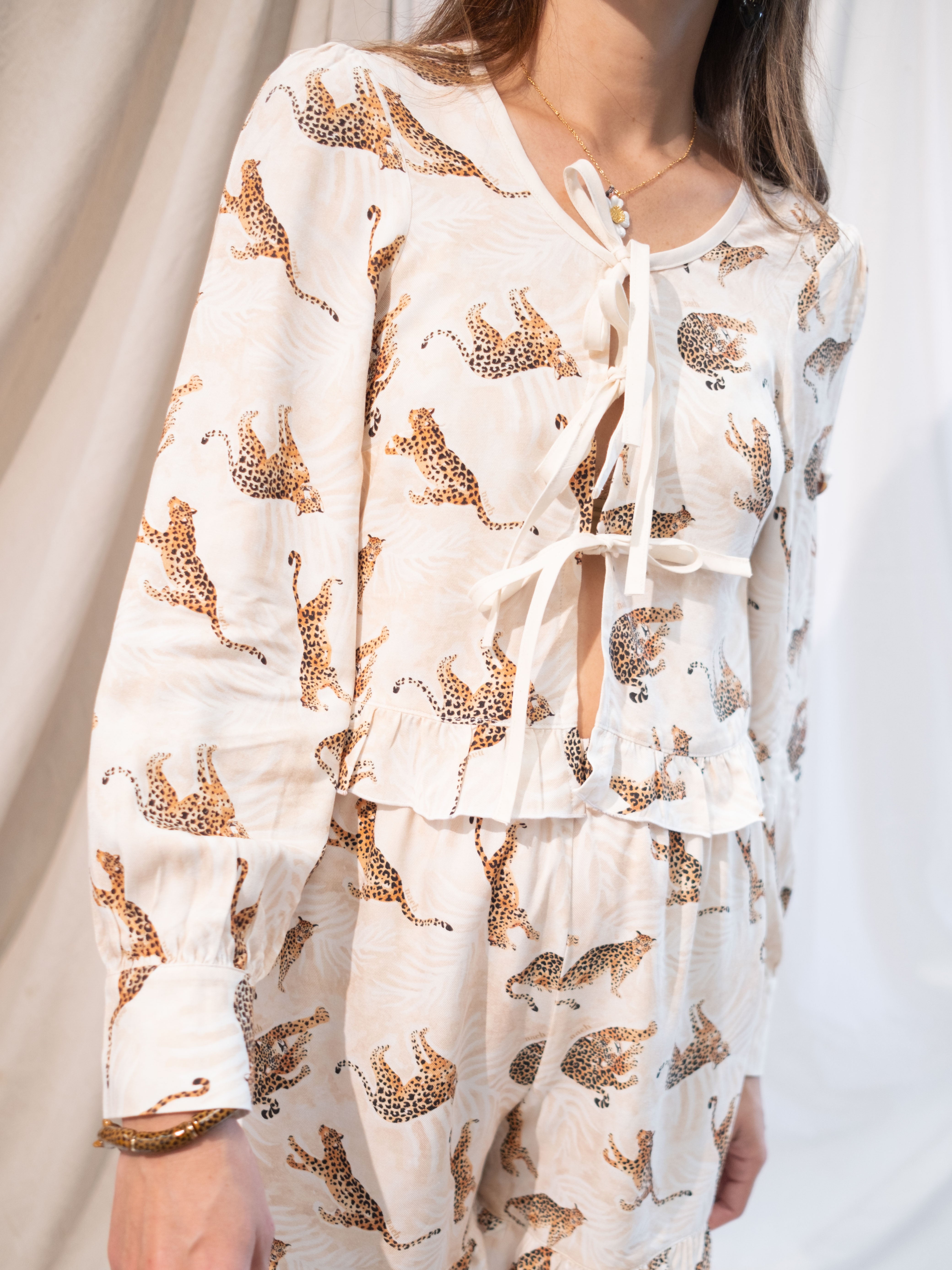 Top upcyclé léopard- Nach x Argile Studio 