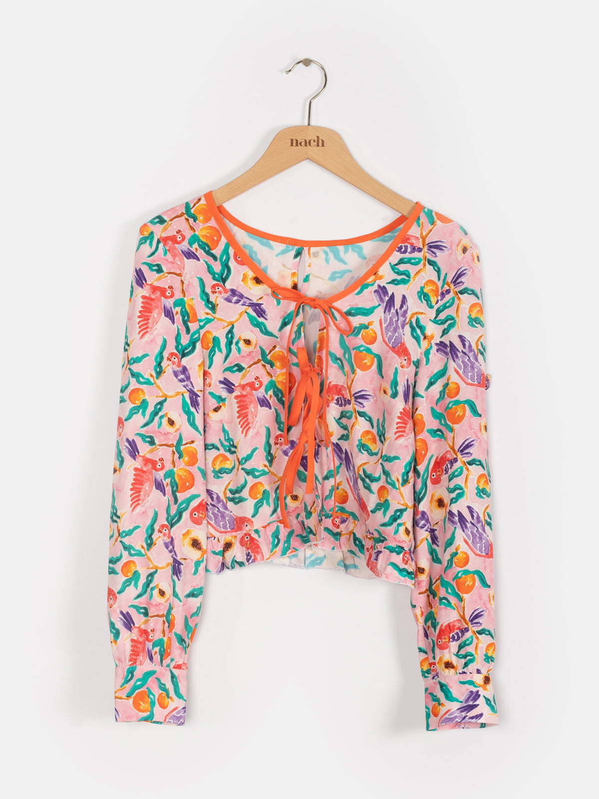 Top upcyclé rose - Nach x Argile Studio rose